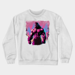 Synthwave Bigfoot Crewneck Sweatshirt